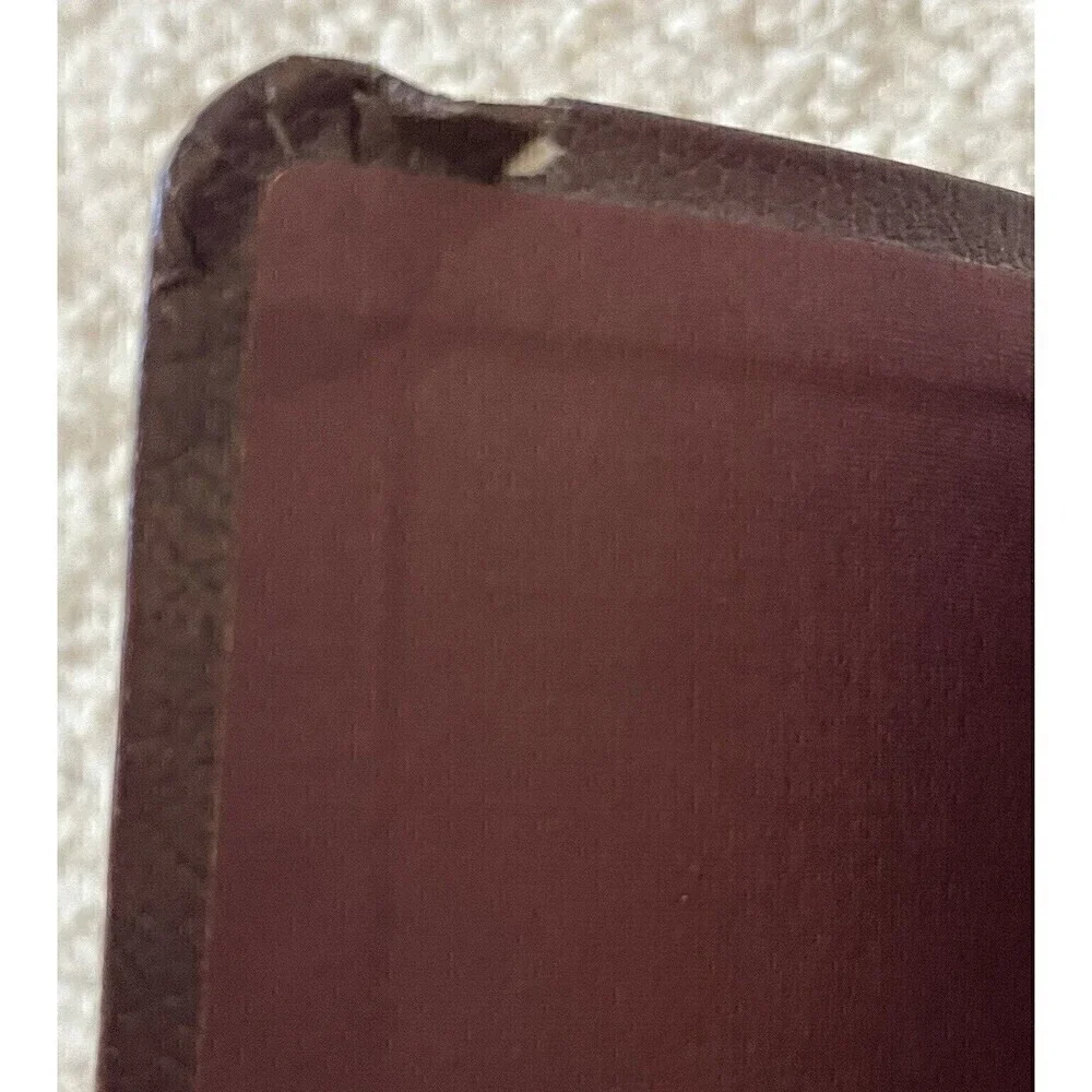 Holy Bible KJV Concordance Words of Christ in Red Regency Leather 1972 Gold Page